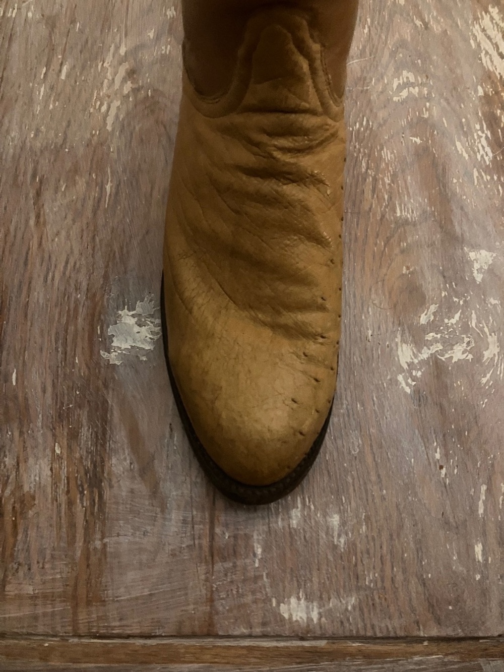 Lucchese Cowgirl Boots Western Cowboy Ostrich Vintage - Picture 8 of 8